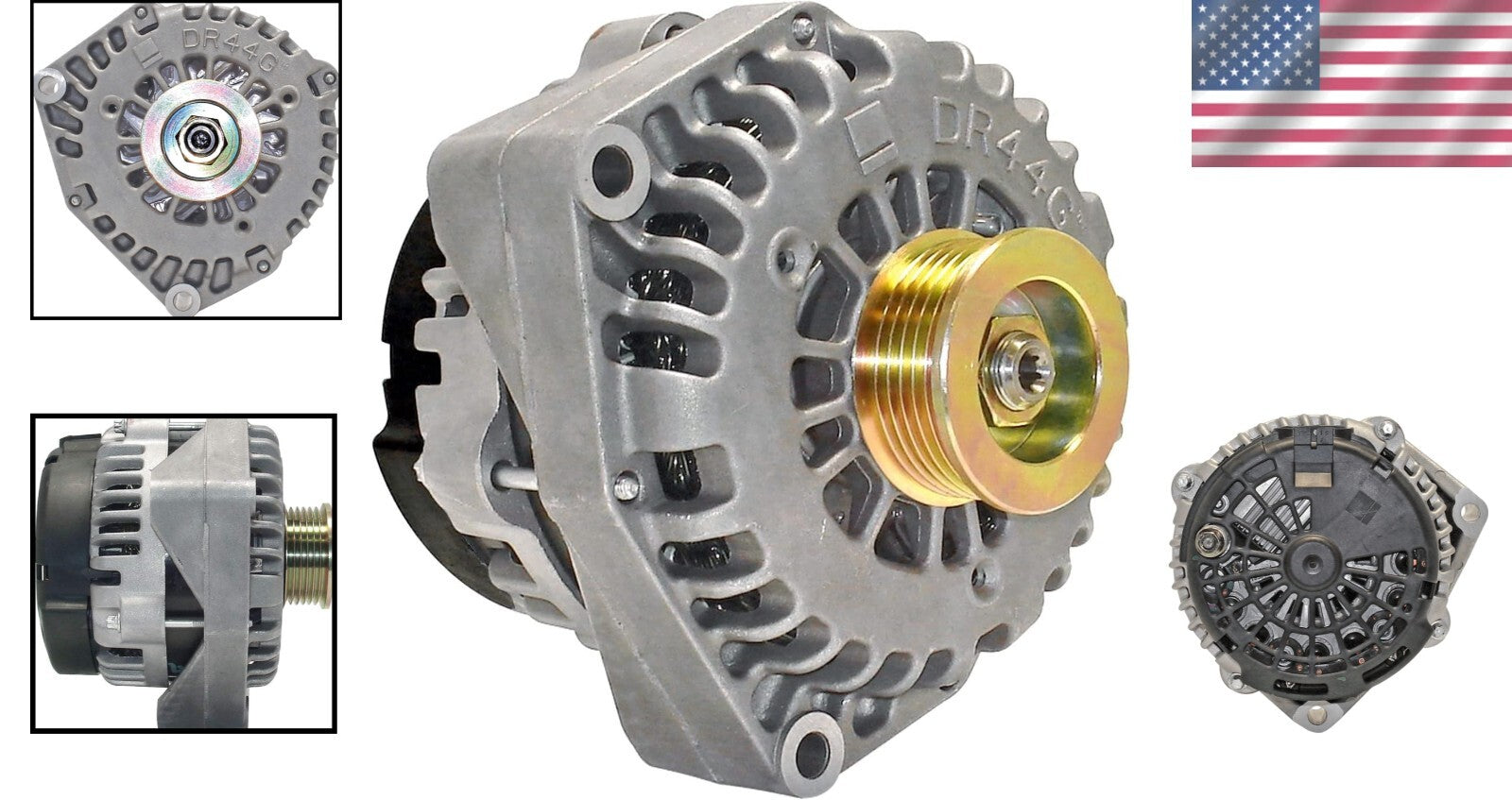Eco-Friendly Remanufactured Gold Alternator with Premium Bearing Construction