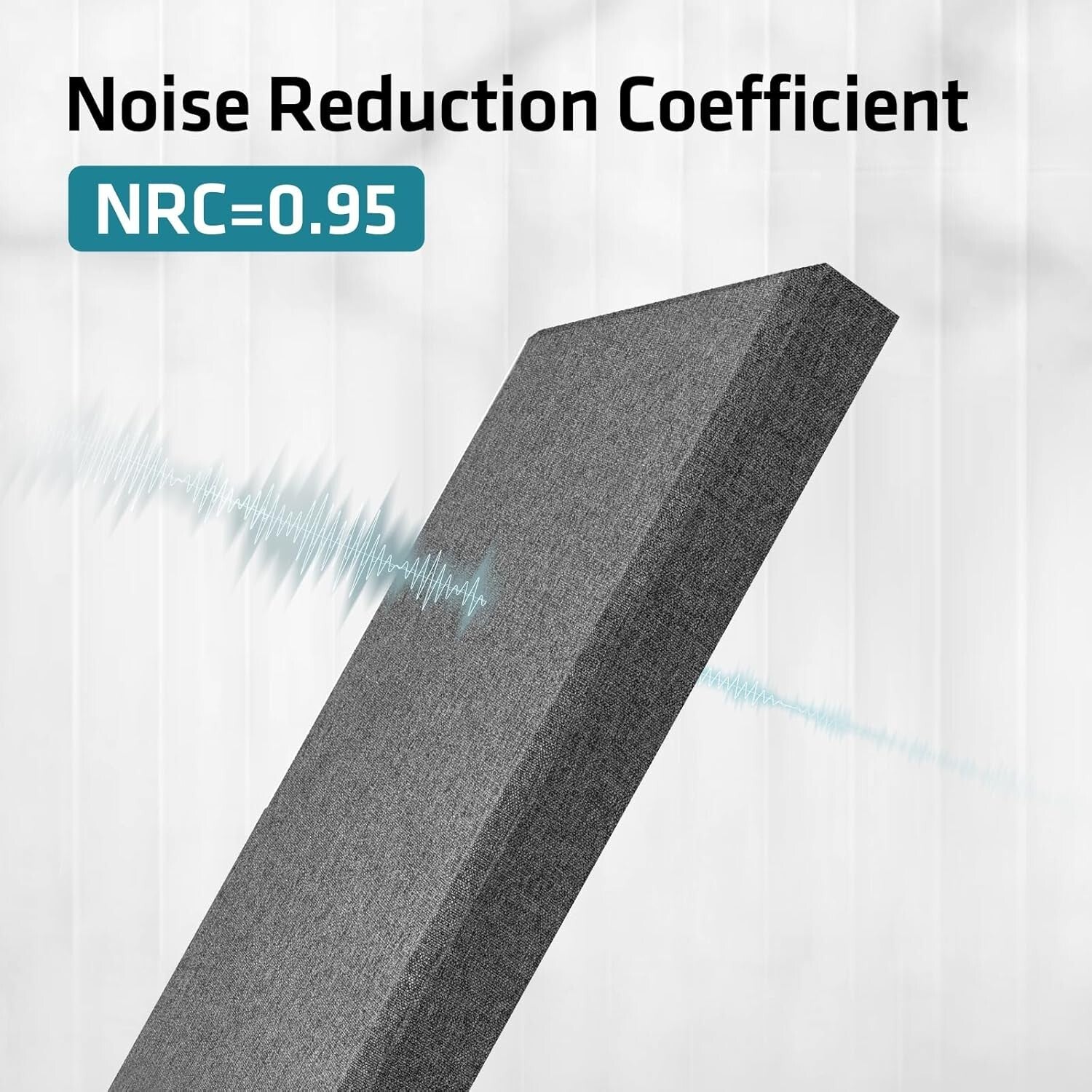 2 PCS Fiberglass Acoustic Panels - 48x12 Sound Absorbing for Studios and Offices