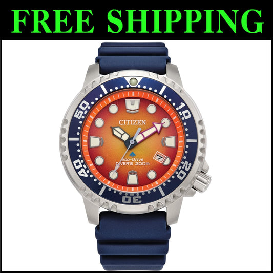 Promaster Eco-Drive Dive Watch - 200M Water Resistance with Luminous Hands