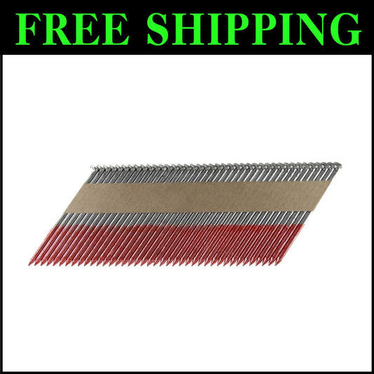 500 Count Offset Round Head 33 Degree Framing Nails - Ideal for Treated Lumber