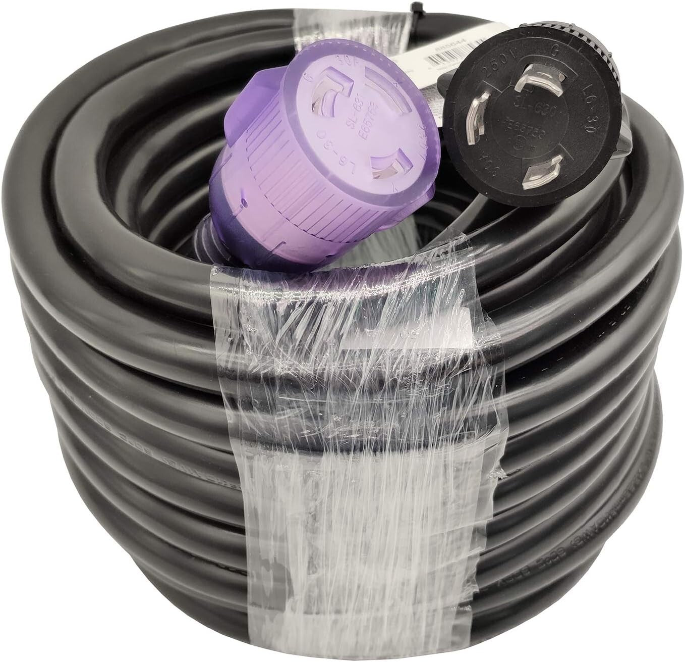 50FT NEMA L6-30 Heavy-Duty Extension Cord, Ideal for Generators and Equipment