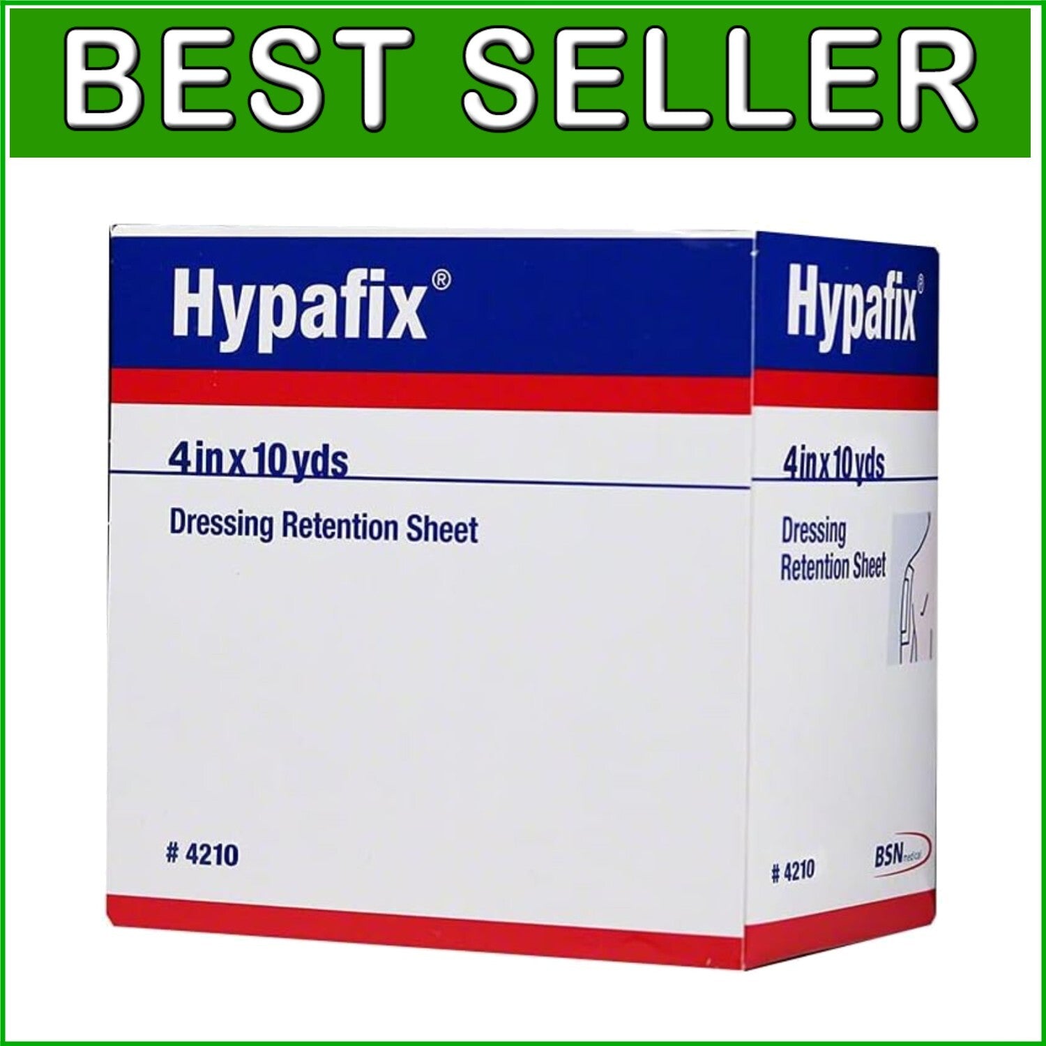 Bulk 6 Pack 4" x 10 yd Sterile Adhesive Foam Dressing Tape for Secure Retention