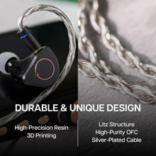 Load image into Gallery viewer, Hybrid Driver Earphones with OFC Silver-Plated Cable – Unmatched HiFi Experience