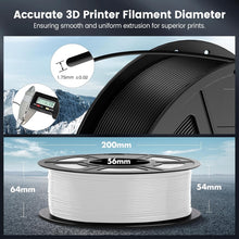Load image into Gallery viewer, 4kg Multicolor PLA 3D Printer Filament Set - 1.75mm, Neatly Wound &amp; Vacuum Pa...