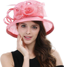 Load image into Gallery viewer, Elegant Women's Cloche Hat - Adjustable Tea Party Fascinator for Derby Day