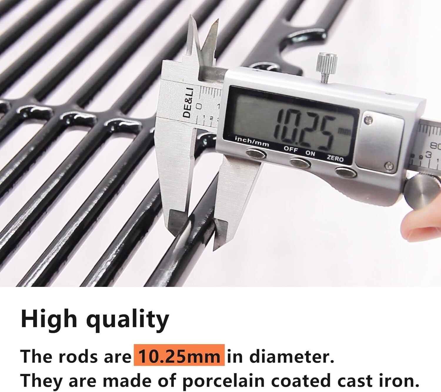 Heavy-Duty Replacement Grill Grates - Porcelain Cast Iron for CharBroil Models