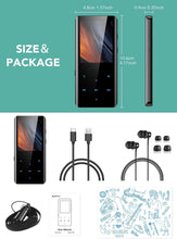 Load image into Gallery viewer, Multi-Functional Bluetooth 5.3 MP3 Player 64GB with Long Battery Life &amp; Speaker