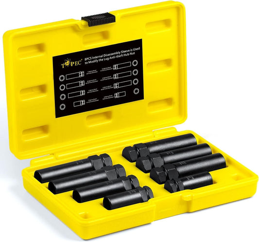 Heavy-Duty Chromoly Spline Lug Nut Socket Set for Effortless Removal