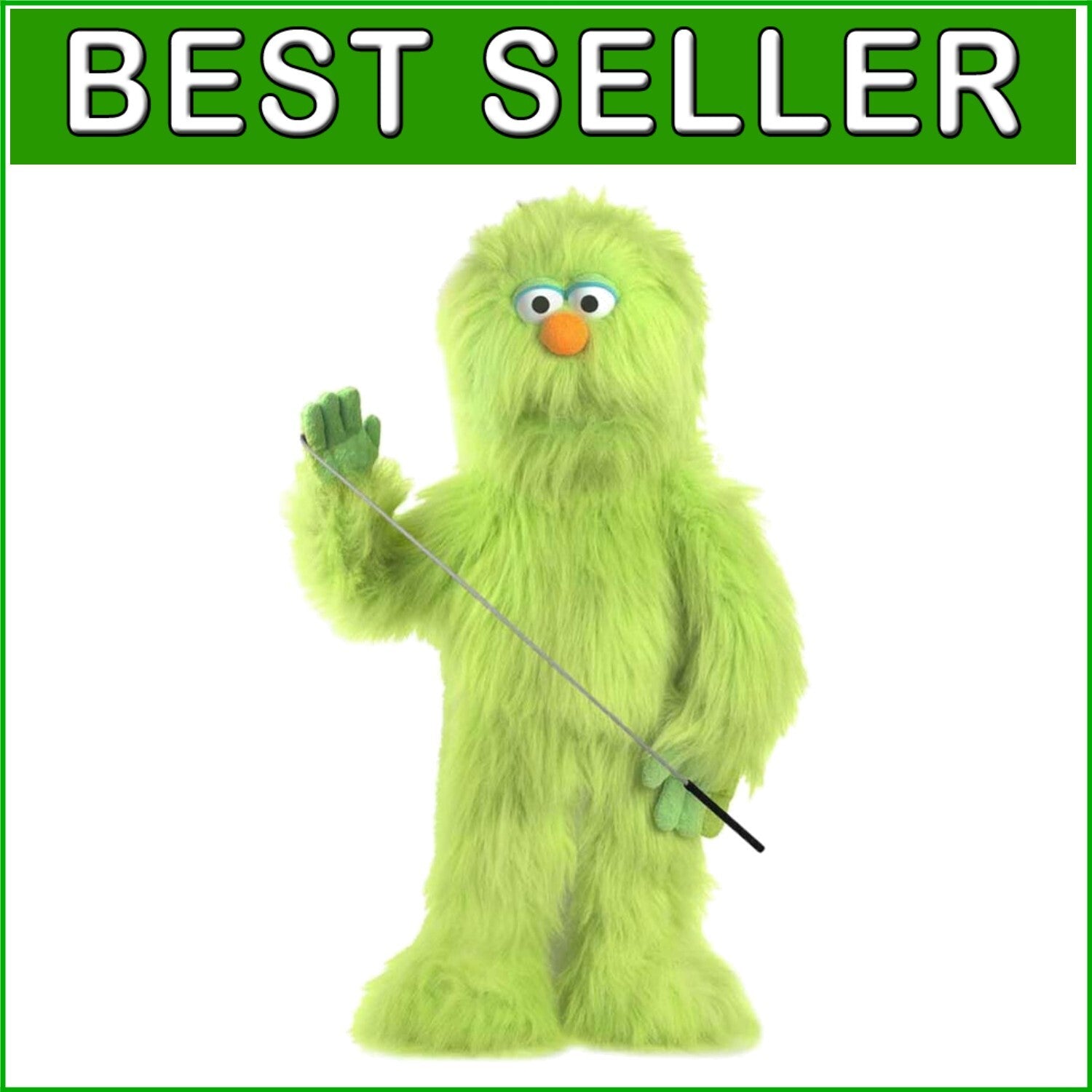 Lightweight 30" Green Monster Puppet with Arm Control for Thrilling Performances