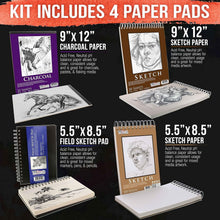 Load image into Gallery viewer, 54-Piece Sketching Set in Pop-Up Carry Case - Ideal for Passionate Artists