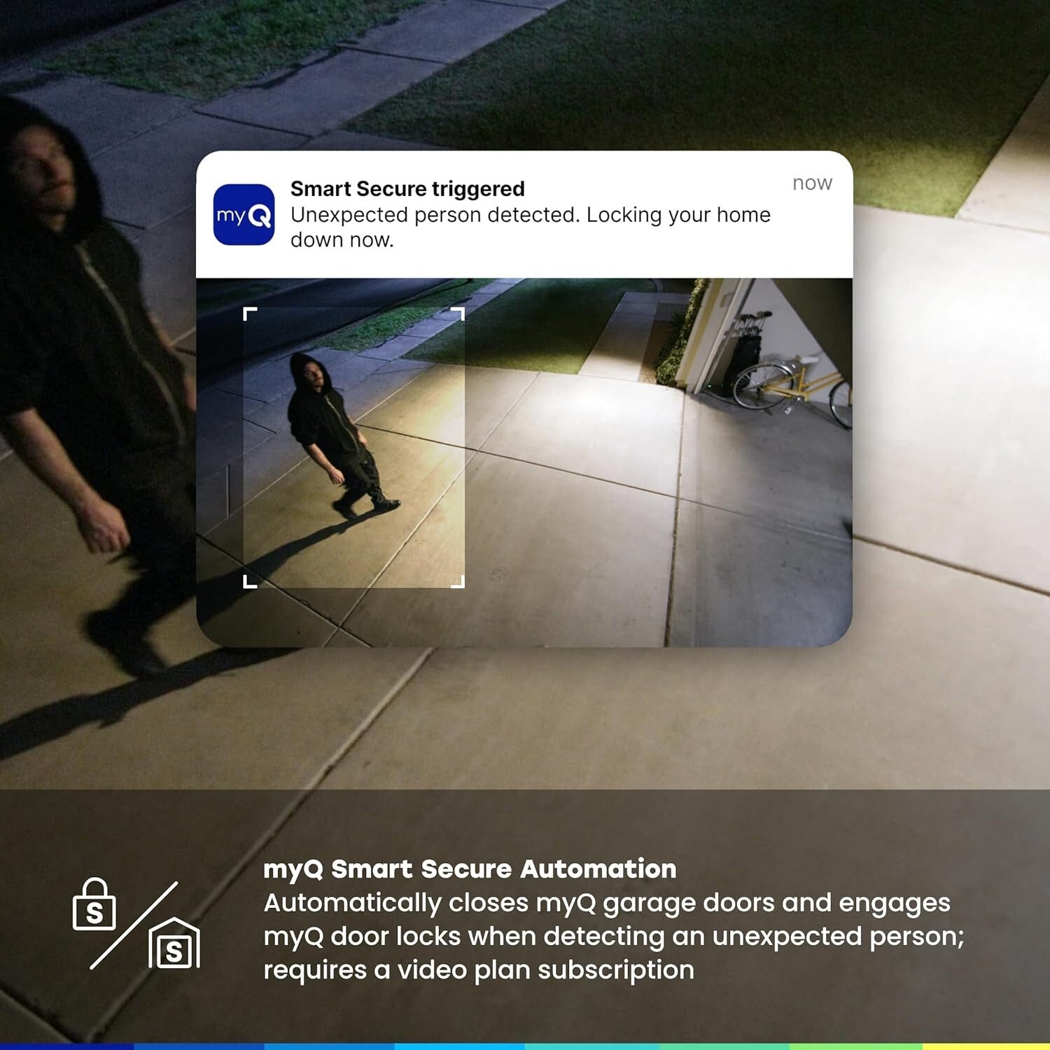 Weatherproof myQ Smart Camera - 1080p HD, Motion Detection & Smartphone Control