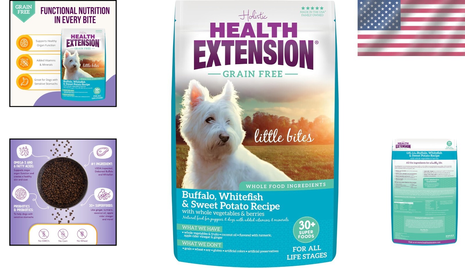 Grain-Free Buffalo & Whitefish Little Bites 23.5 lb - Perfect for Small Dogs