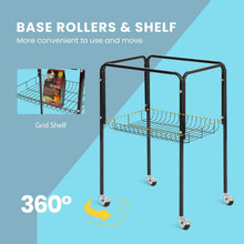 Load image into Gallery viewer, Spacious Black Bird Cage with Play Top &amp; Easy-Clean Sliding Tray - 64 Inch