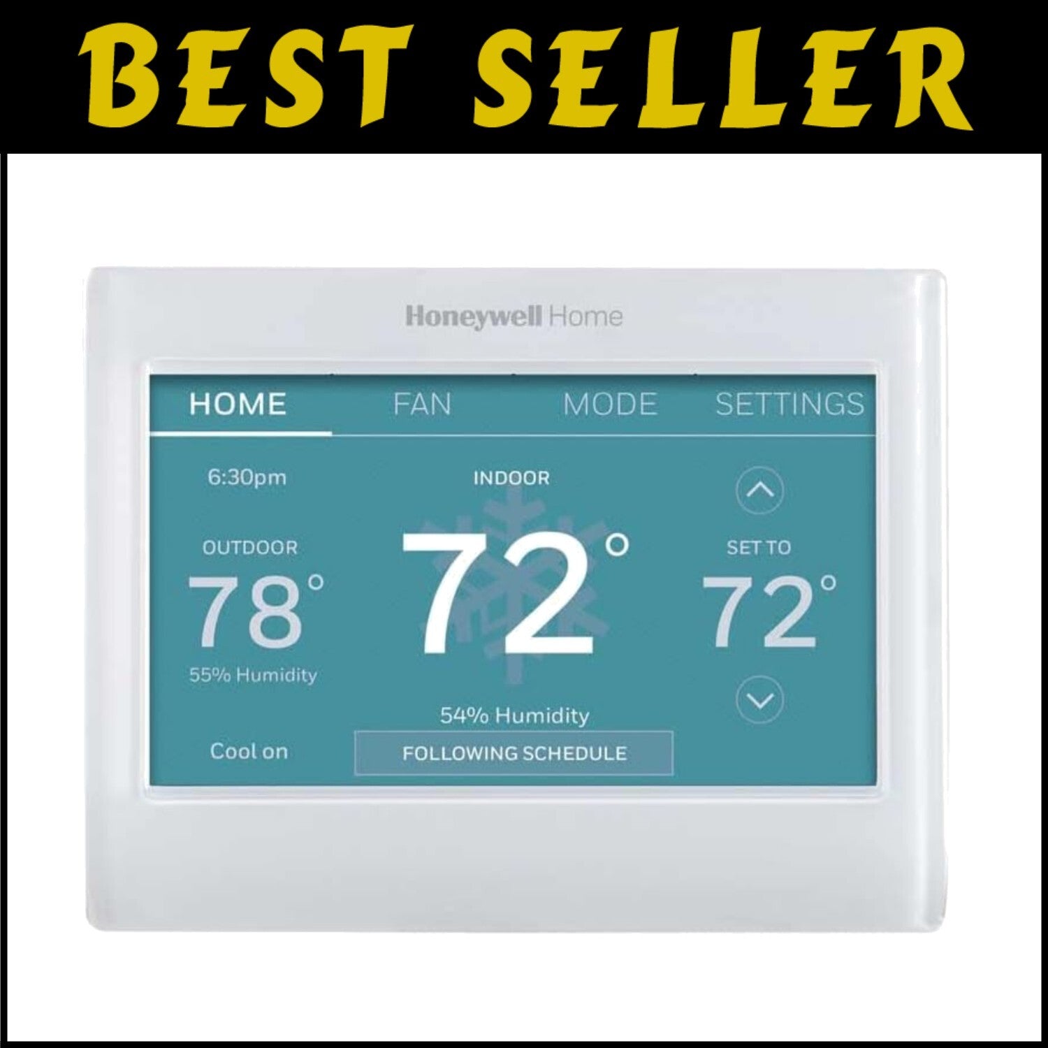 Wi-Fi Programmable Touch Screen Thermostat - Custom Colors, Smart Response Tech