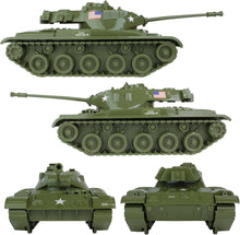 Load image into Gallery viewer, Impressive OD Green Walker Bulldog Tank Playset with 12 Soldiers - 14 inch Size