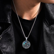 Load image into Gallery viewer, Elegant St Christopher Protection Necklace - 925 Silver and Abalone Gift Boxed