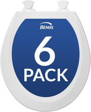 Load image into Gallery viewer, Bulk 6-Pack of Easy Clean Round Wood Toilet Seats - Perfect for Every Bathroom