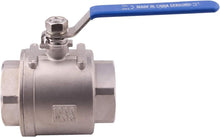Load image into Gallery viewer, 3" Full Port Ball Valve in 304 SS - Durable with Blue Insulated Handles