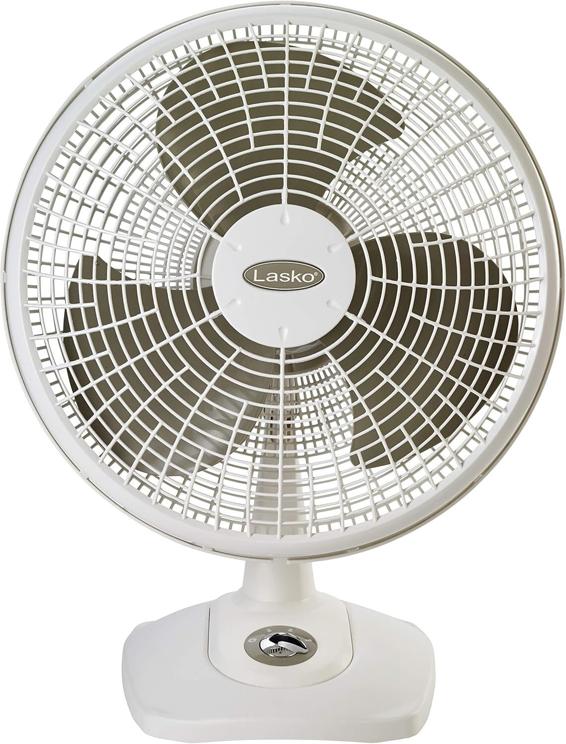 16-Inch White Table Fan – Energy Efficient Oscillating Cooling Solution