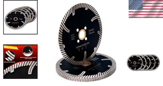 5Pcs Turbo Blade Set - Ultimate Titanium Carbide for Professional Stone Cutting