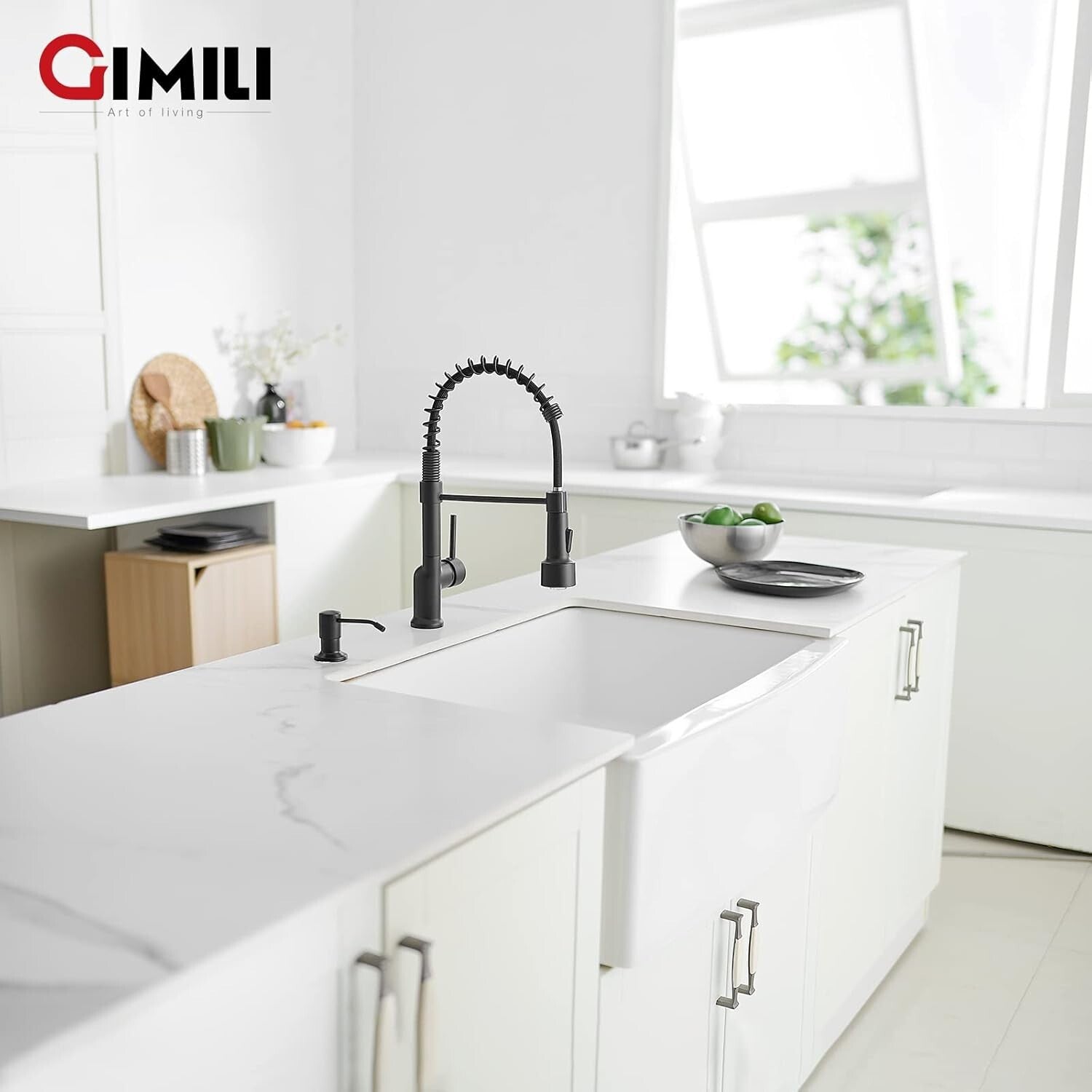 360-Degree Swivel Kitchen Faucet with Dual Function LED Sprayer for Modern Homes