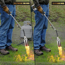 Load image into Gallery viewer, 1,200,000 BTU Propane Weed Torch Kit with 30-Inch Flame for Eco-Friendly Weeding