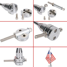 Load image into Gallery viewer, Stylish USA Flag Kit with Durable Pole Mount for 1/2" Motorcycle Luggage Racks