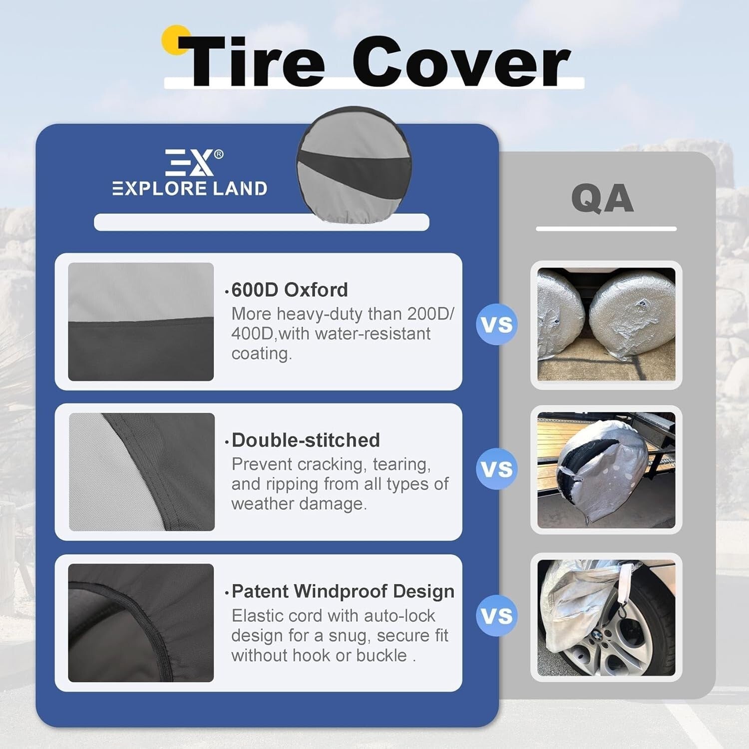 Durable Tire Covers for All Weather - Tough Protection with Unique Design