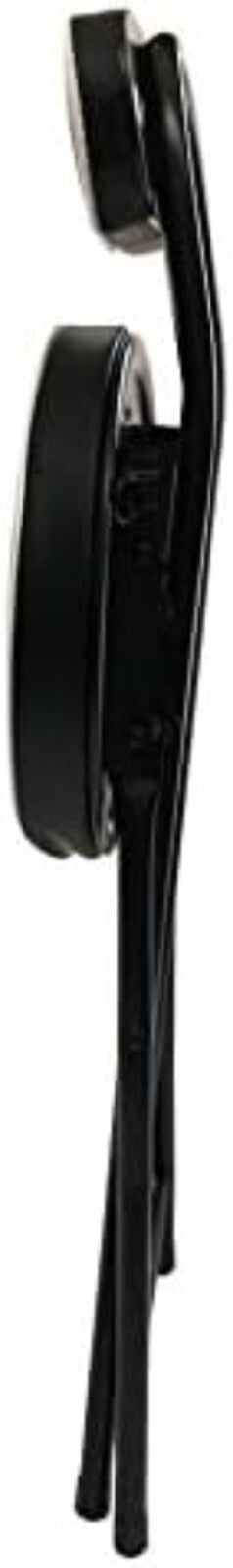 Durable Folding Stool with 12-Inch Cushioned Seat - Perfect for Any Setting