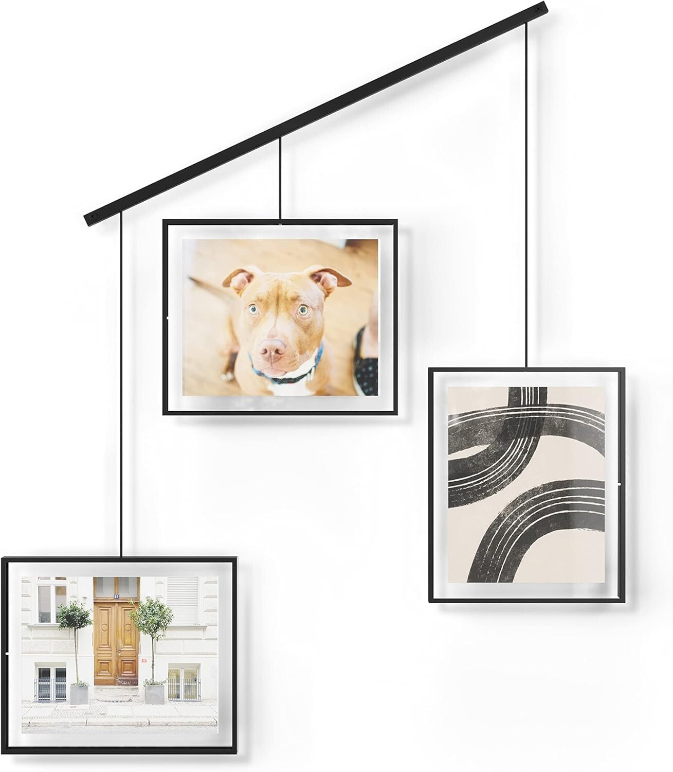 Versatile Wall Frame Set for Multi-Photo Display - Ideal for Living Spaces