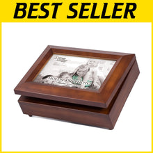 Load image into Gallery viewer, 4x6 Woodgrain Musical Photo Frame Jewel Box - Plays 'You Are My Sunshine' Tune