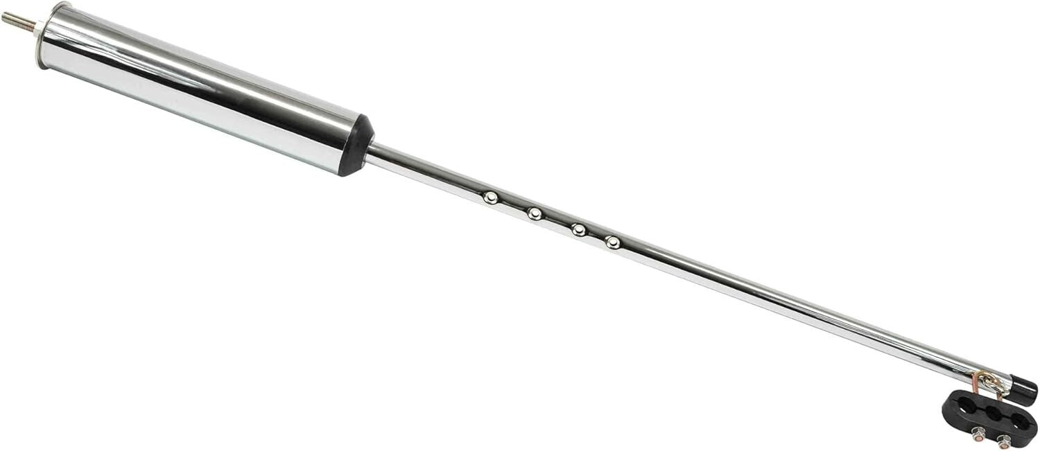 2 Pack 40" Chrome Pogo Stick with Clamp for Air & Electric Line Management