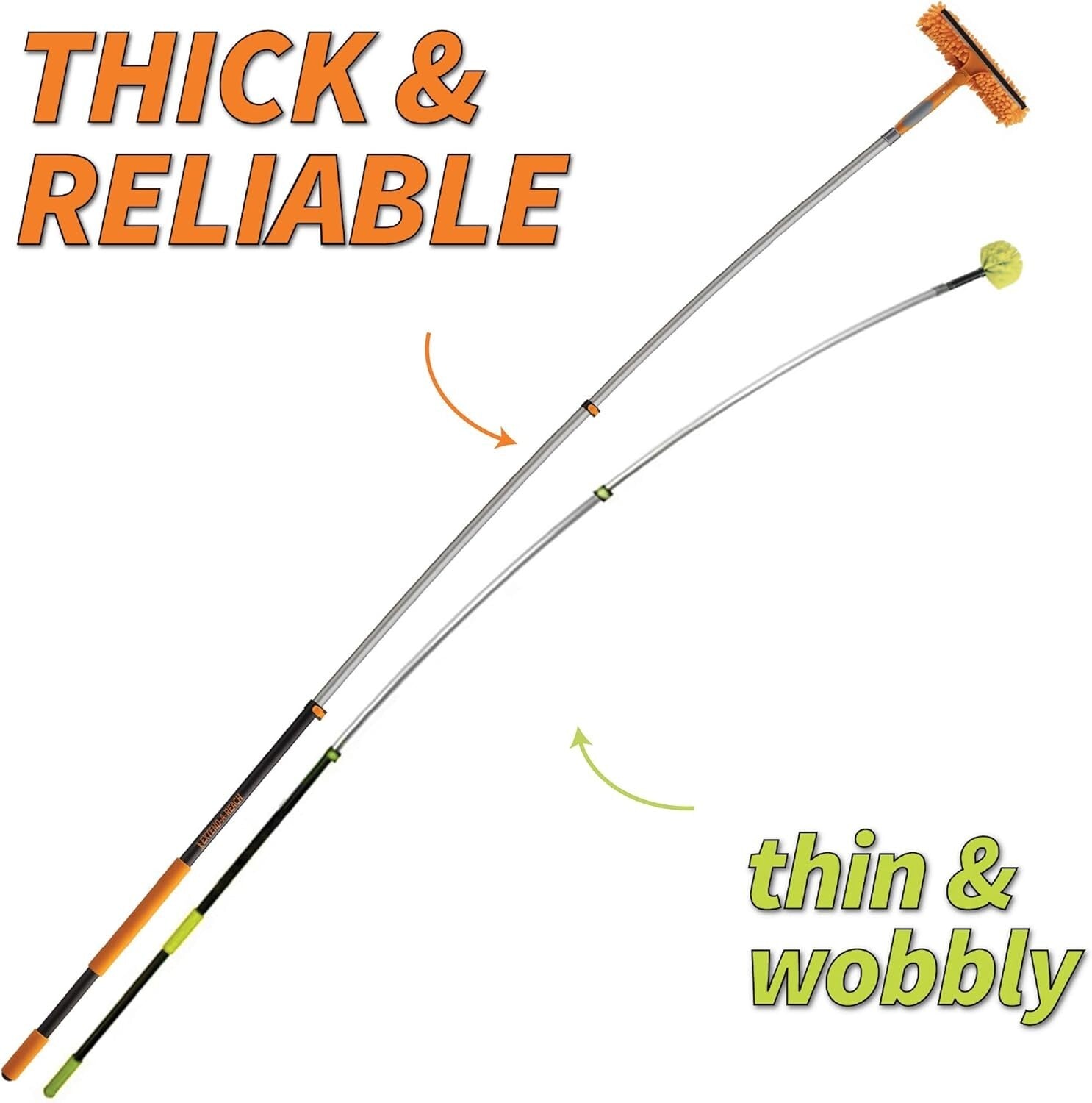 20-Foot Reach Window Cleaning Tool with Adjustable Extension Pole - Eco-Friendly