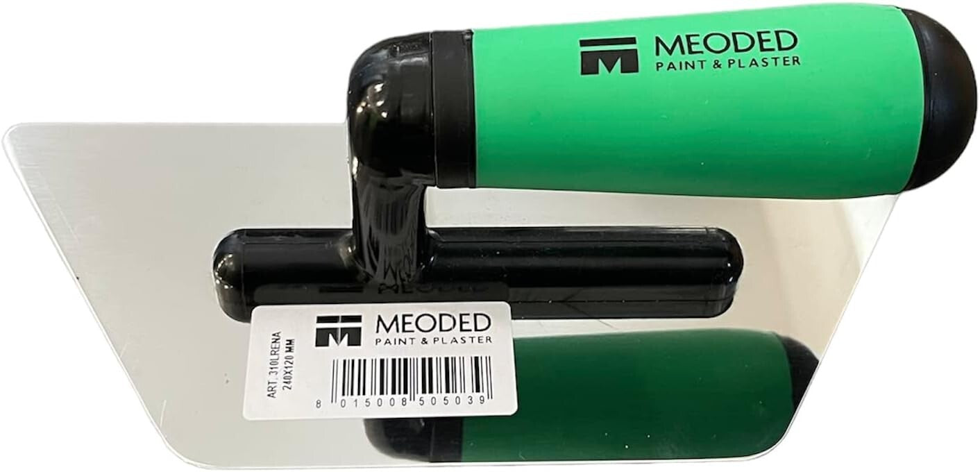 Stainless Steel Venetian Plaster Tool - Trapezoid Trowel for Pro Finish 9.4x4.7