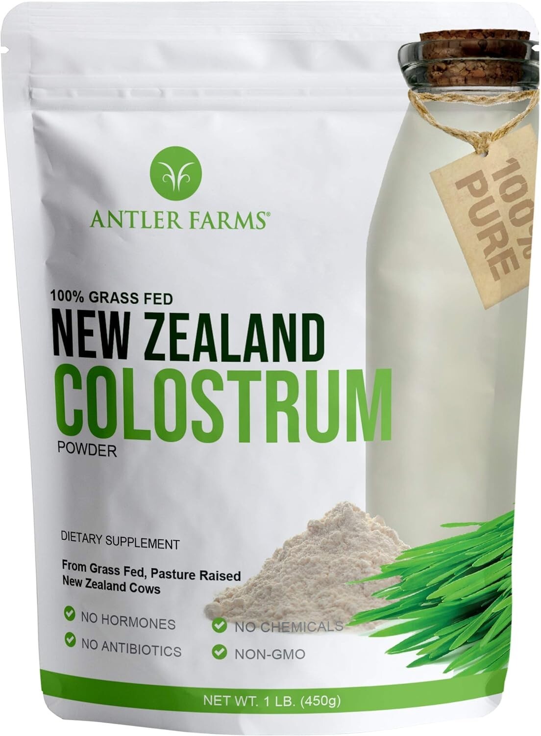 High IgG New Zealand Colostrum Powder - 100% Pure, 30 Servings for Immune Health
