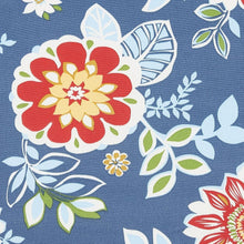 Load image into Gallery viewer, Decorative Outdoor Lumbar Pillows - Set of 2, 12x20 Inches, Big Blue Flower