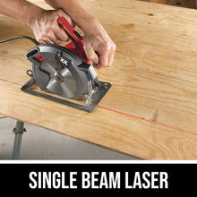 Load image into Gallery viewer, Professional 15 Amp Circular Saw with Laser &amp; Dust Blower - 51 Degree Bevel