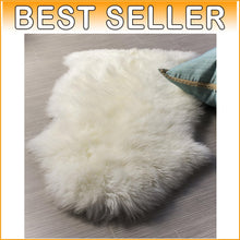 Load image into Gallery viewer, Luxury 100% Natural Lambskin Fur Rug - 2' x 3' Fluffy Creamy White Area Rug