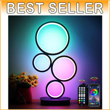 Load image into Gallery viewer, LED Bedside Lamp with 16 Million RGB Colors &amp; Bluetooth APP Control – Ideal Gift