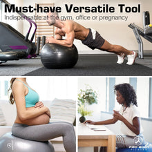 Load image into Gallery viewer, Comfortable 65cm Stability Ball Chair - Ideal for Home Office &amp; Fitness Workouts