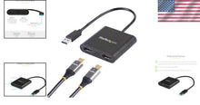 Load image into Gallery viewer, Enhance Workstation Efficiency with USB to Dual HDMI Adapter, 4K Support