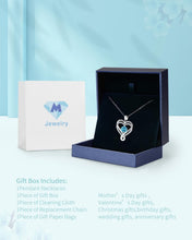 Load image into Gallery viewer, Engraved 'I Love You Forever' Necklace with Cubic Zirconia &amp; Birthstones for Her