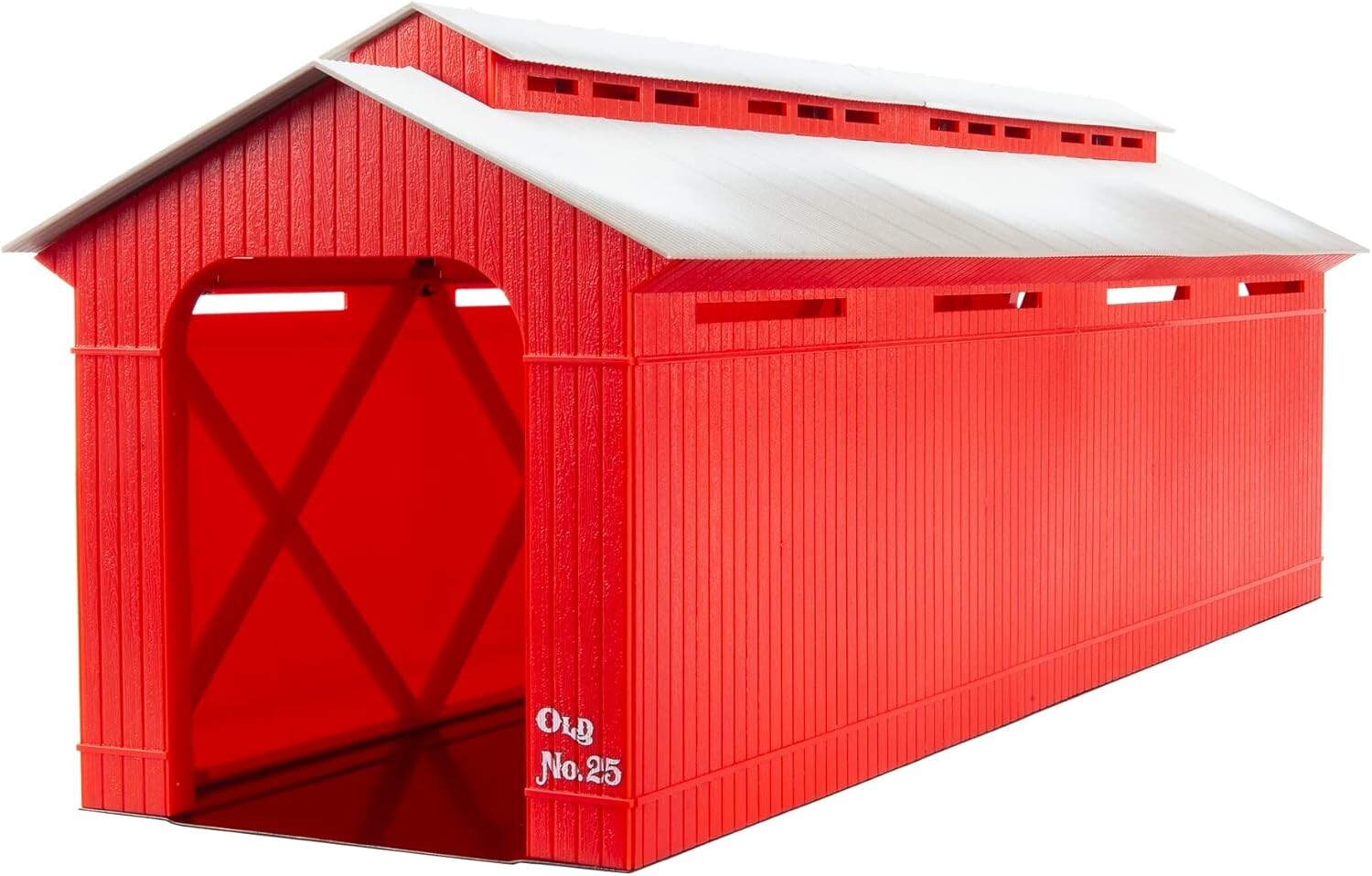 Durable 24" Illuminated Bridge for Model Trains - Metal, O Gauge Compatible