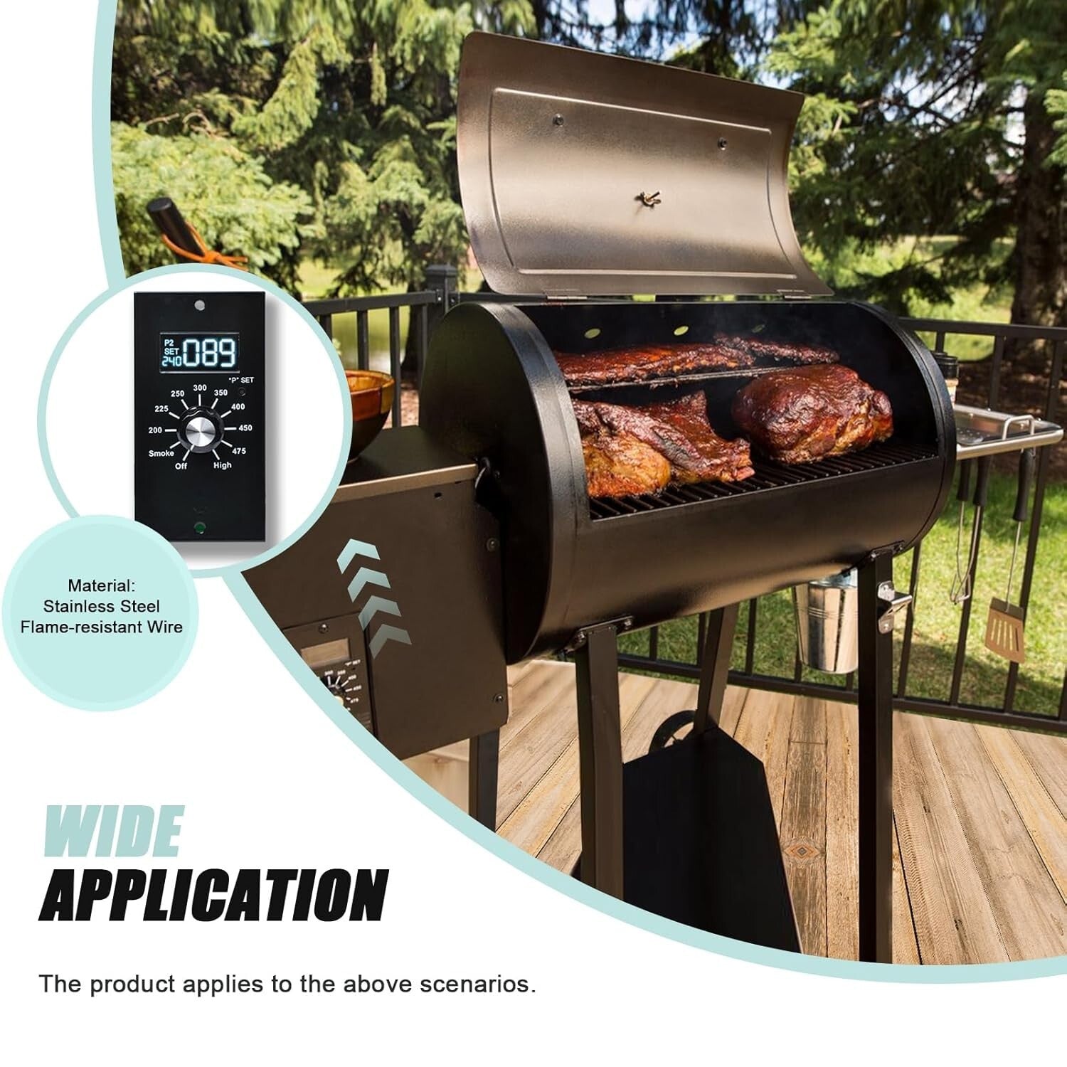 Digital Thermostat Control Board for Pit Boss Grill - Eight Temperature Settings