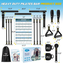 Load image into Gallery viewer, Multifunctional Yoga Pilates Bar with Heavy-Duty Metal Buckle for Smart Workouts