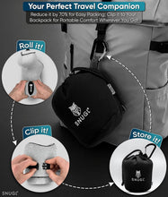 Load image into Gallery viewer, Reversible Airplane Neck Pillow for Comfortable Travel – Includes Carry Clip
