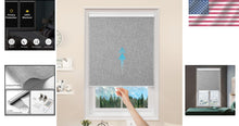 Load image into Gallery viewer, UV Protecting Cordless Roller Blinds for French Doors - 35" W X 75" H Grey Shade