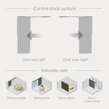 Load image into Gallery viewer, Adjustable Vertical Blinds: Cordless Sliding Door &amp; Room Divider - 45.8" to 86"