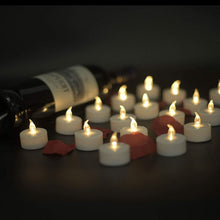 Load image into Gallery viewer, 200-Pack Flameless LED Tea Lights - Flickering Warm White for Elegant Decor