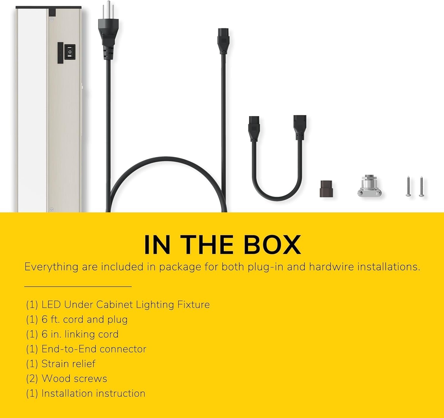 32-Inch Slim LED Under Cabinet Lighting - Dimmable, ETL Listed, Stylish Design